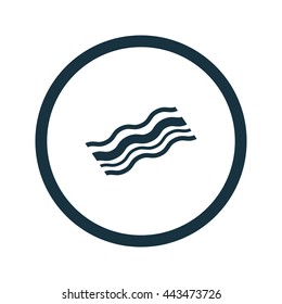 Vector illustration of bacon icon