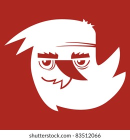 vector illustration bad santa