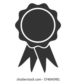 Vector Illustration of Badge Icon in Black
