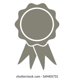 Ilustración vectorial del icono de la marca en gris
