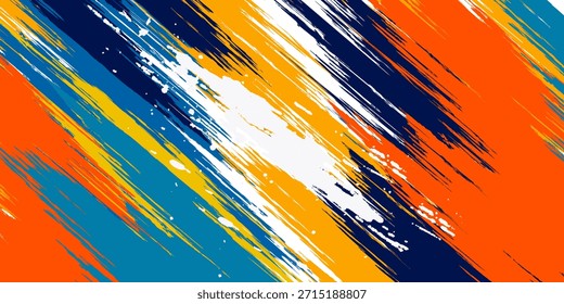 ilustração vetorial de um atleta de badminton com uma ação de salto esmagador. design estilo silhueta colorida, grunge. badminton nacional esporte dia de celebração conceito de design.