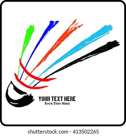 Vector Illustration of Badminton Design