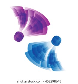 Vector Illustration of Badminton Design

