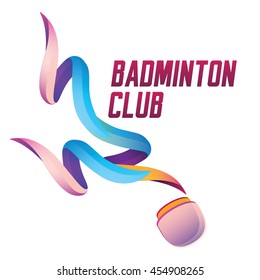 Vector Illustration of Badminton Design

