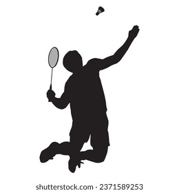 Vector Illustration of Badminton Player