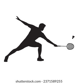 Vektorgrafik von Badminton Player