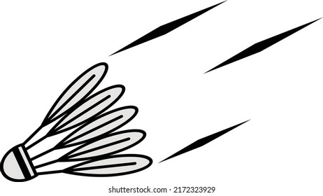 
vector illustration badminton sport cartoon icon