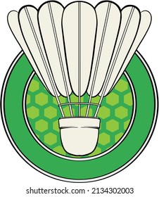 vector illustration of badminton's shuttle cock 