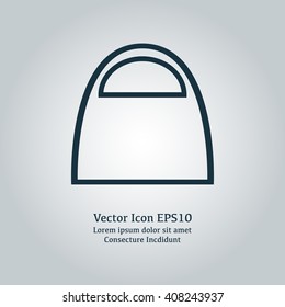 Vector illustration of bag icon