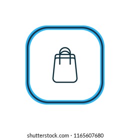 Vector illustration of bag icon line. Beautiful commerce element also can be used as shopping  icon element.