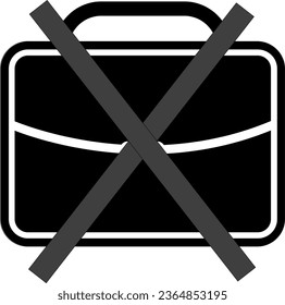 Vektorgrafik einer Tasche auf transparentem Hintergrund