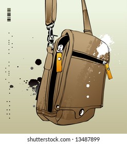 vector illustration bags for a trip