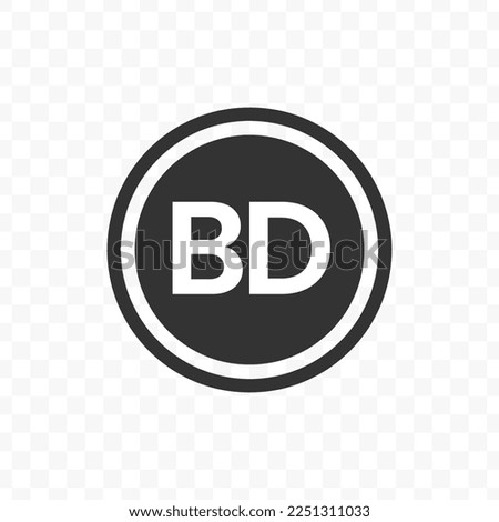 Vector illustration of Bahrain Dinar currency icon in dark color and transparent background(png).