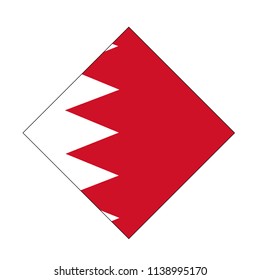 vector illustration of Bahrain flag