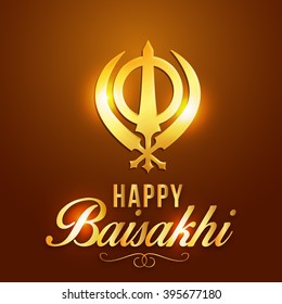 Vector illustration of baisakhi festival celebration background.