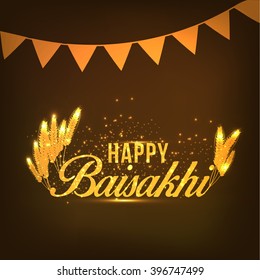 Vector illustration of baisakhi festival celebration background.