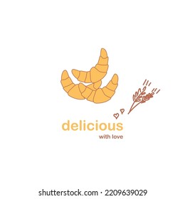 Vector illustration for bakery, cafe or logo