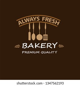 Vector illustration of bakery logo design for restaurant logos, bakery food logos and cafe badges.