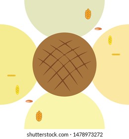 vector illustration of Bakery Product Food Collection