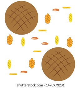 vector illustration of Bakery Product Food Collection