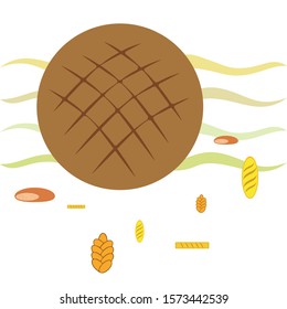 vector illustration of Bakery Product Food Collection