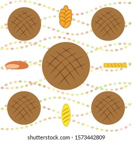 vector illustration of Bakery Product Food Collection