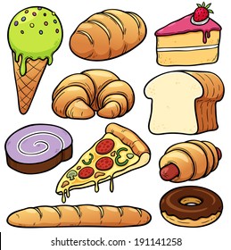 Vector illustration of bakery set