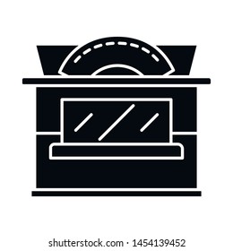 Vector illustration of bakery and shop logo. Collection of bakery and window stock symbol for web.