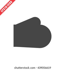 Vector illustration of baking glove icon