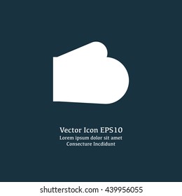 Vector illustration of baking glove icon