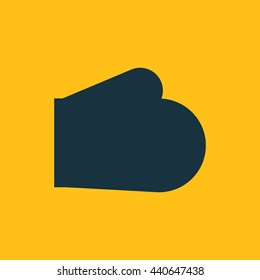 Vector illustration of baking glove icon
