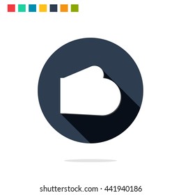 Vector illustration of baking glove icon