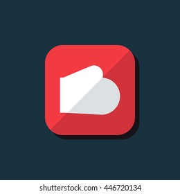 Vector illustration of baking glove icon