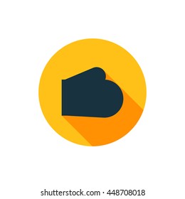 Vector illustration of baking glove icon