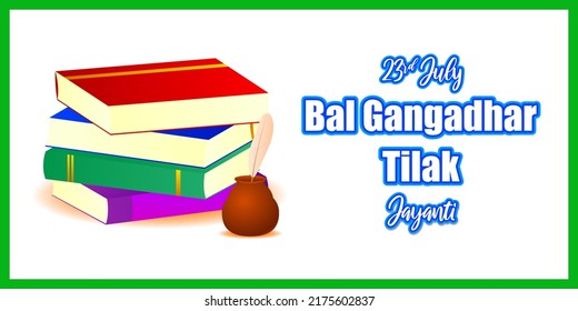 Vector Illustration For Bal Gangadhar Tilak Jayanti