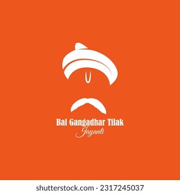 Vector illustration of Bal Gangadhar Tilak Jayanti social media story feed mockup template