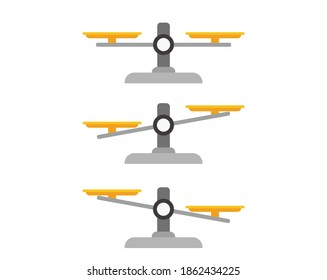 Vector illustration of balance . 