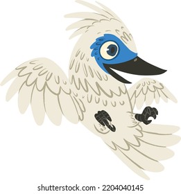 Vector Illustration of Bali Starling Bird, Fit For Mascot and Children Education