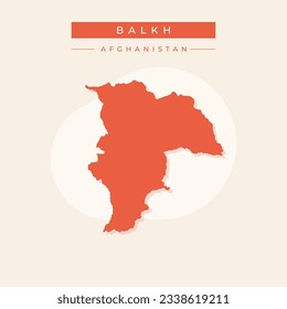 Vector illustration vector of Balkh map Afghanistan