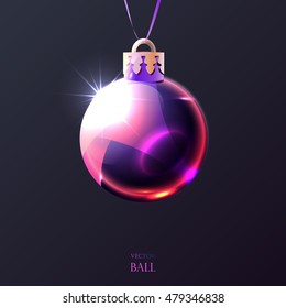 Vector illustration   ball , Christmas decoration