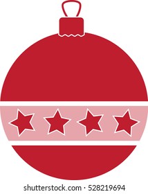 vector illustration ball on the Christmas tree
