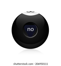 vector illustration ball predictions on a white background