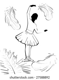 vector illustration of ballet