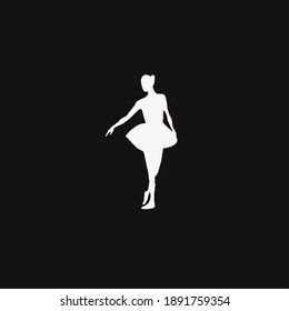 Vector illustration of ballet silhouette 
