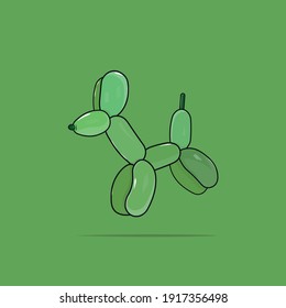 vector illustration of a balloon animal 