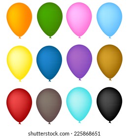 Vector illustration of balloon arch