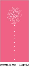 Vector illustration of balloon from calligraphic "LIEBE"- mean LOVE, written in German, on pale pink background for Valentine`s Day cards, posters, greetings, invitations, wedding design, prints, web.