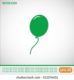 Vector illustration balloon icon