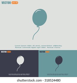 Vector illustration balloon icon