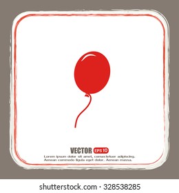 Vector illustration balloon icon